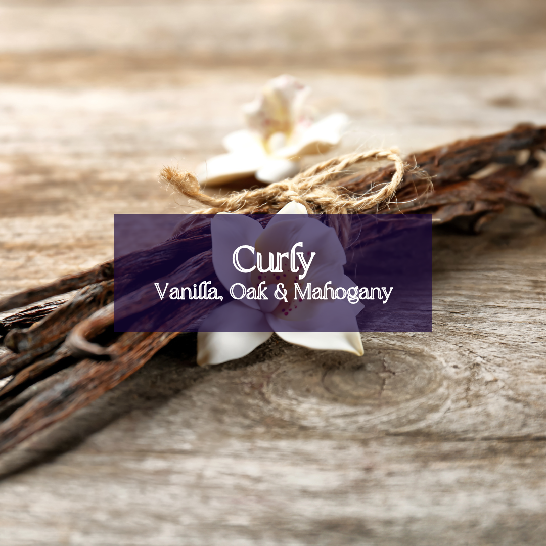 Curly Oil - Vanilla, Oak, Mahogany