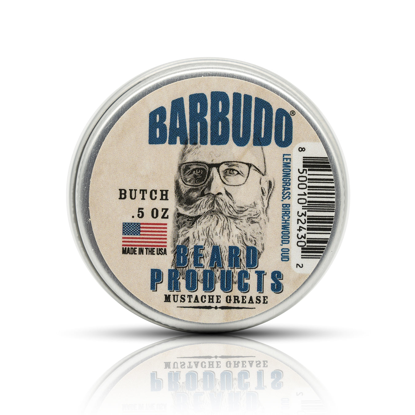 Butch Mustache Wax - Lemongrass, Birchwood, Oud