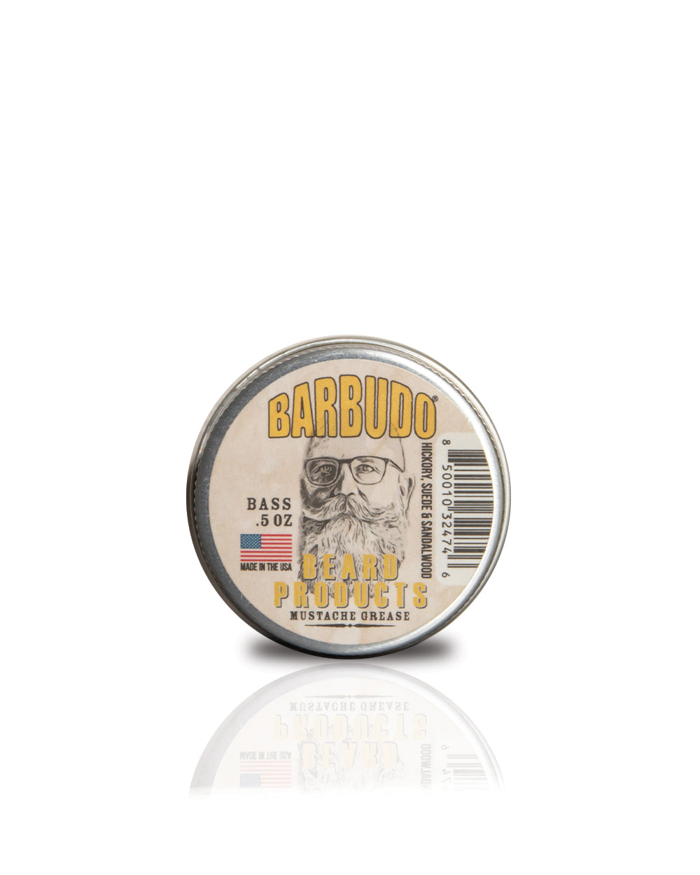 Bass Mustache Wax - Hickory, Suede, Sandalwood