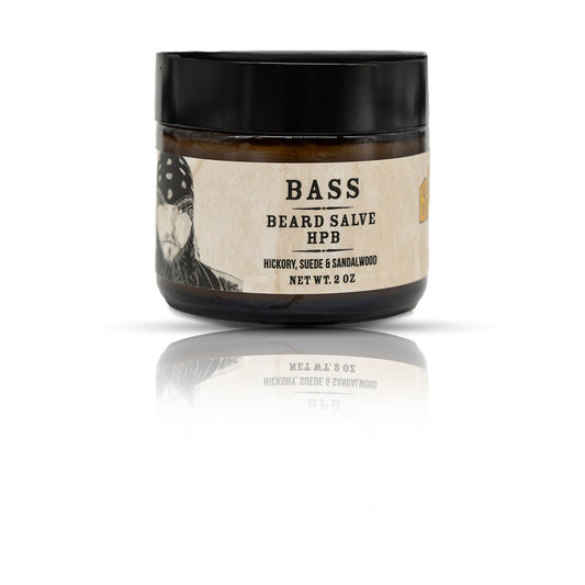 BASS BEARD SALVE HPB - Hickory, Suede & Sandalwood