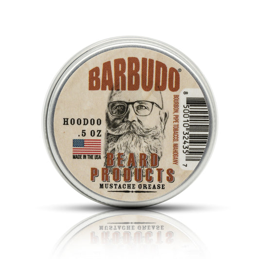 HOODOO MUSTACHE WAX - Bourbon, Pipe Tobacco, and Mahogany